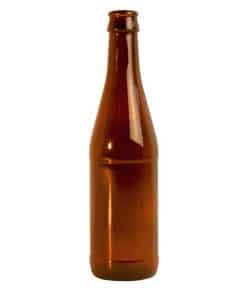 Beer bottle 330ml crown glass amber