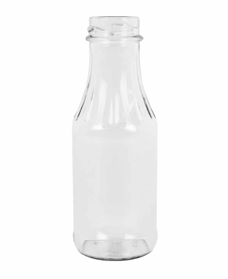 Melba sauce jar 268ml 38TO glass white flint