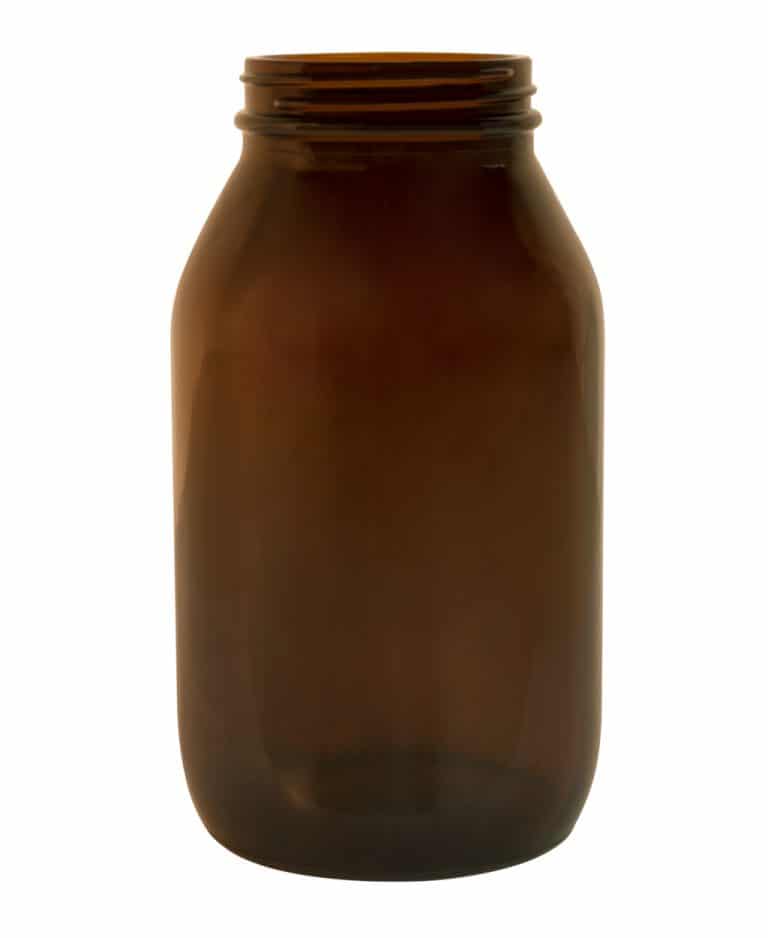 Powder jar 500ml 58/R3 glass amber