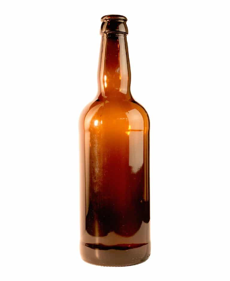 Beer bottle 500ml crown glass amber