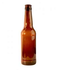 Beer bottle craft 330ml crown glass amber