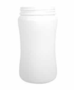 Roundpacker 1000ml 89CT HDPE white waisted