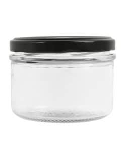 Verrine with protection rim