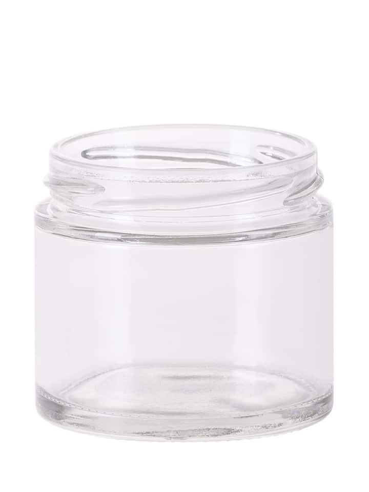 Caviar jar 120ml 66TO glass white flint