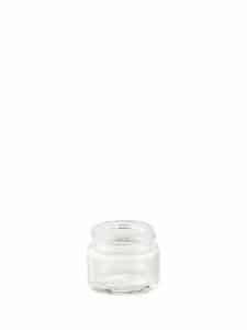 Jar 015ml 38/R3 glass white flint