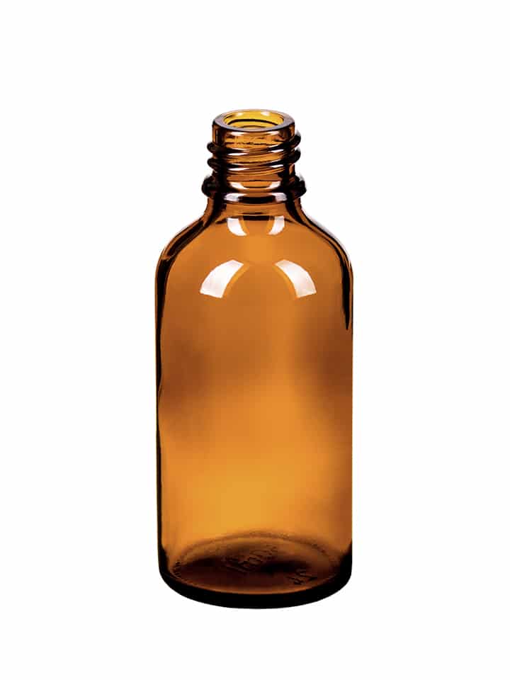 Dropper bottle 050ml GL18 glass amber