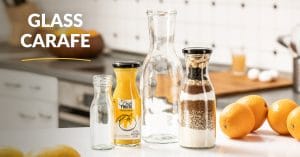 carafe glass bottle range