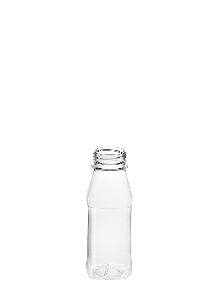 Bouteille à jus 250ML 38CT PET carrée