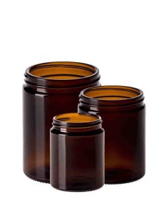 Amber Glass Jars Packaging - High Quality
