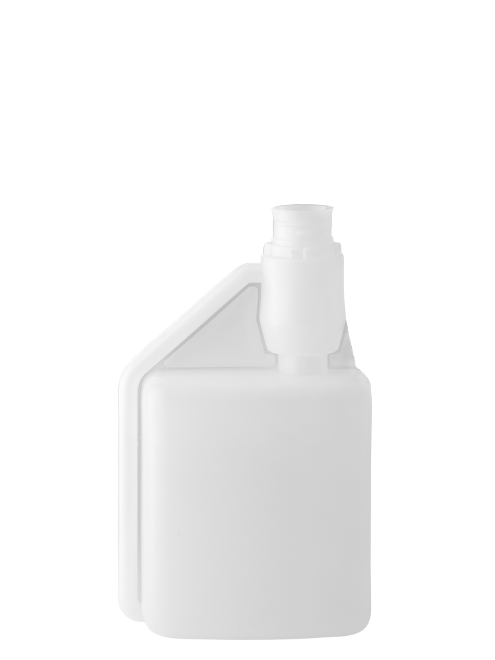 Dosing bottle 500/25ml 1n 28te hdpe natural