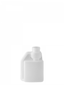 Dosing bottle 125/10+6ml 1N 28/400 HDPE natural w/graduation