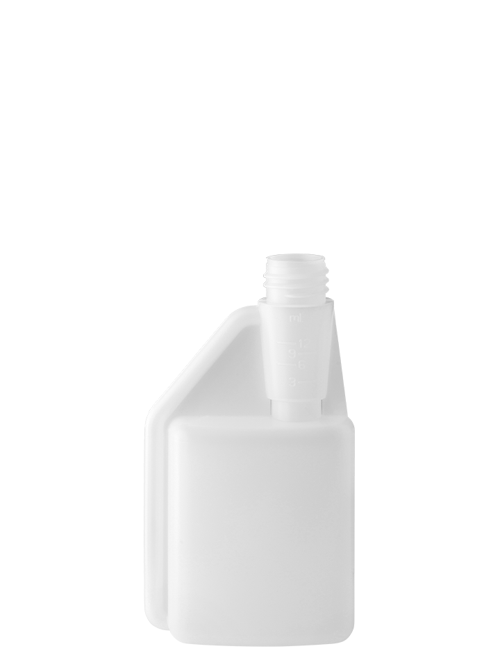 Dosing bottle 250/12ml 1N 28DIN HDPE natural