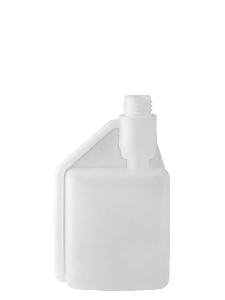 Dosing bottle 500/25ml 1N DIN28 HDPE natural