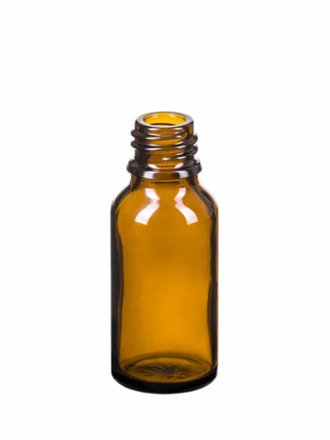 Dropper bottle 015ml GL18 Glass amber