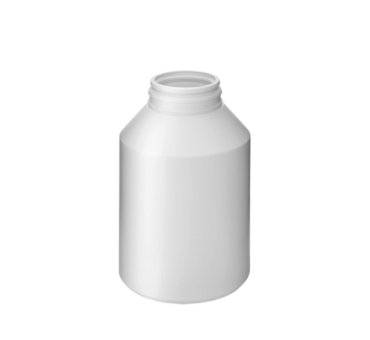 Pot avec fermeture sécurisée 350ml 43mm HDPE blanc