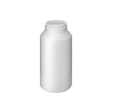 Pot avec fermeture sécurisée 250ml 43mm HDPE blanc