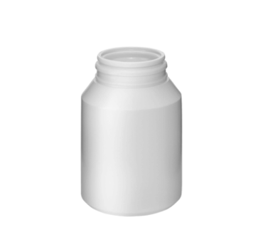 Pot avec fermeture sécurisée 150ml 43mm HDPE blanc