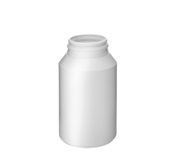 Pot avec fermeture sécurisée 200ml 43mm HDPE blanc