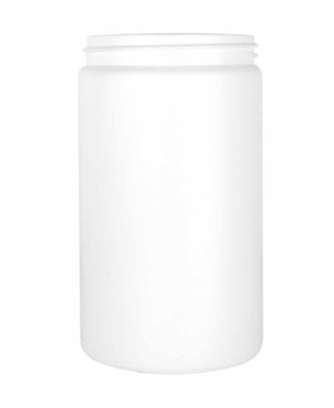 Cylindrical jar 950ml 89CT HDPE white