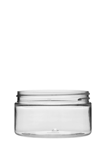 Cylindrical jar 100ml 70CT PET clear brickpack