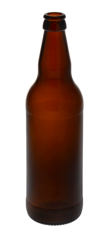 Bouteille de bière 500ml Couronne 26 verre ambre MCB