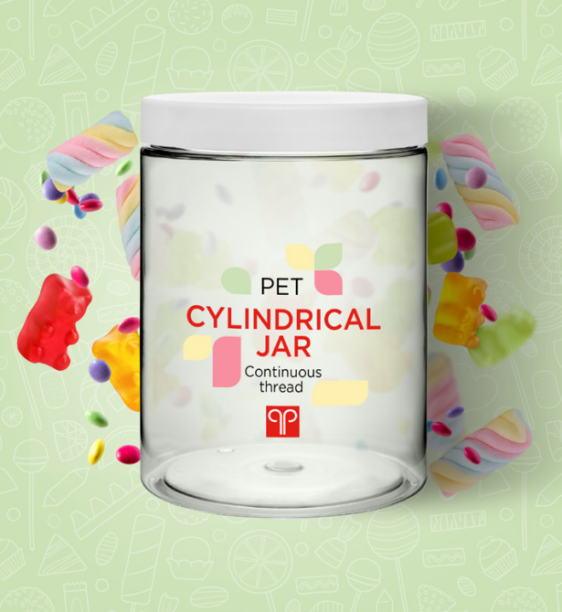 Cylindrical Jar PET