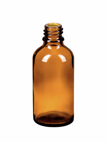 Dropper bottle 050ml GL18 Glass amber