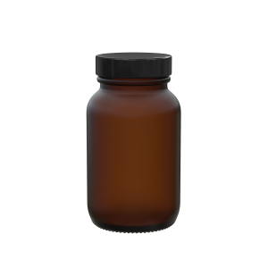 Powder Jar 100ml 38/400 glass amber frosted