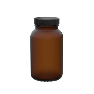 Powder jar 250ml 45/400 glass amber frosted