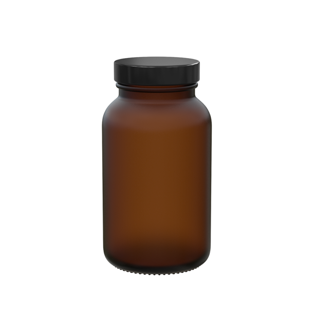 Powder jar 250ml 45/400 glass amber frosted 