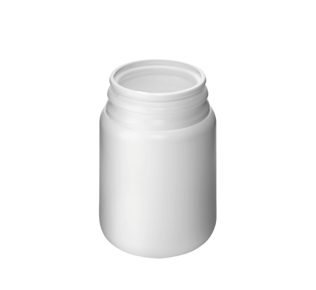 Roundpacker 100ml 43HG HDPE blanc