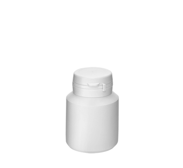 Pot avec fermeture sécurisée 40ml 31.5mm HDPE blanc #2